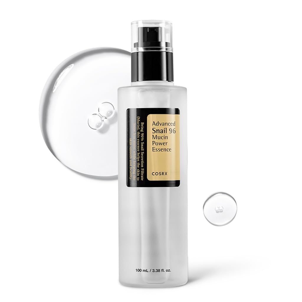 COSRX Snail Mucin 96% Power Repairing Essence 3.38 fl.oz 100ml, Hydrating Serum for Face