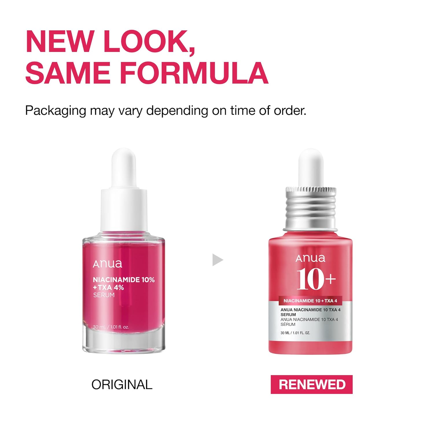 ANUA Niacinamide 10 + TXA 4 Serum, Hyaluronic Acid, Tranexamic acid, Facial Serum for Glass Skin