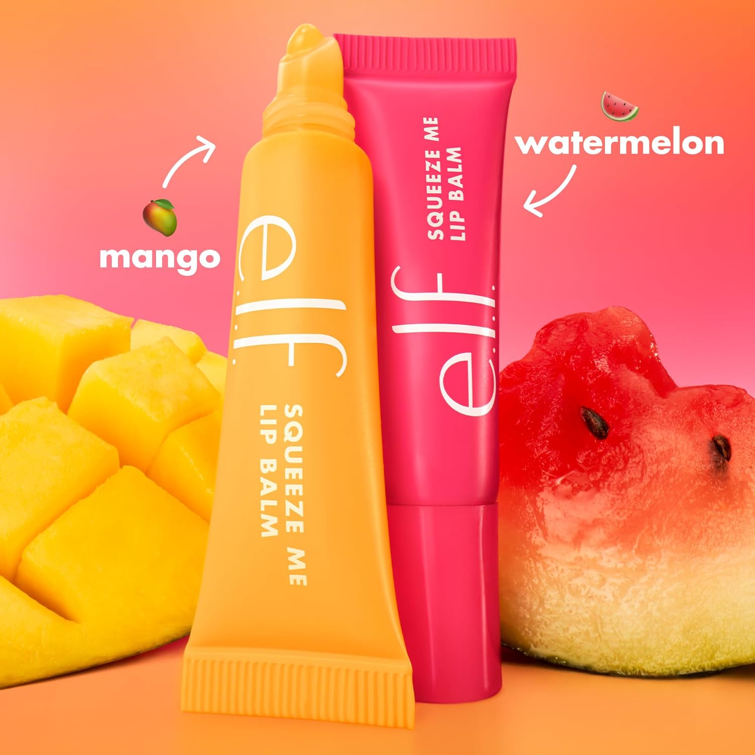 e.l.f. Squeeze Me More Lip Balm Duo, Moisturizing Balm For A Sheer Tint Of Color