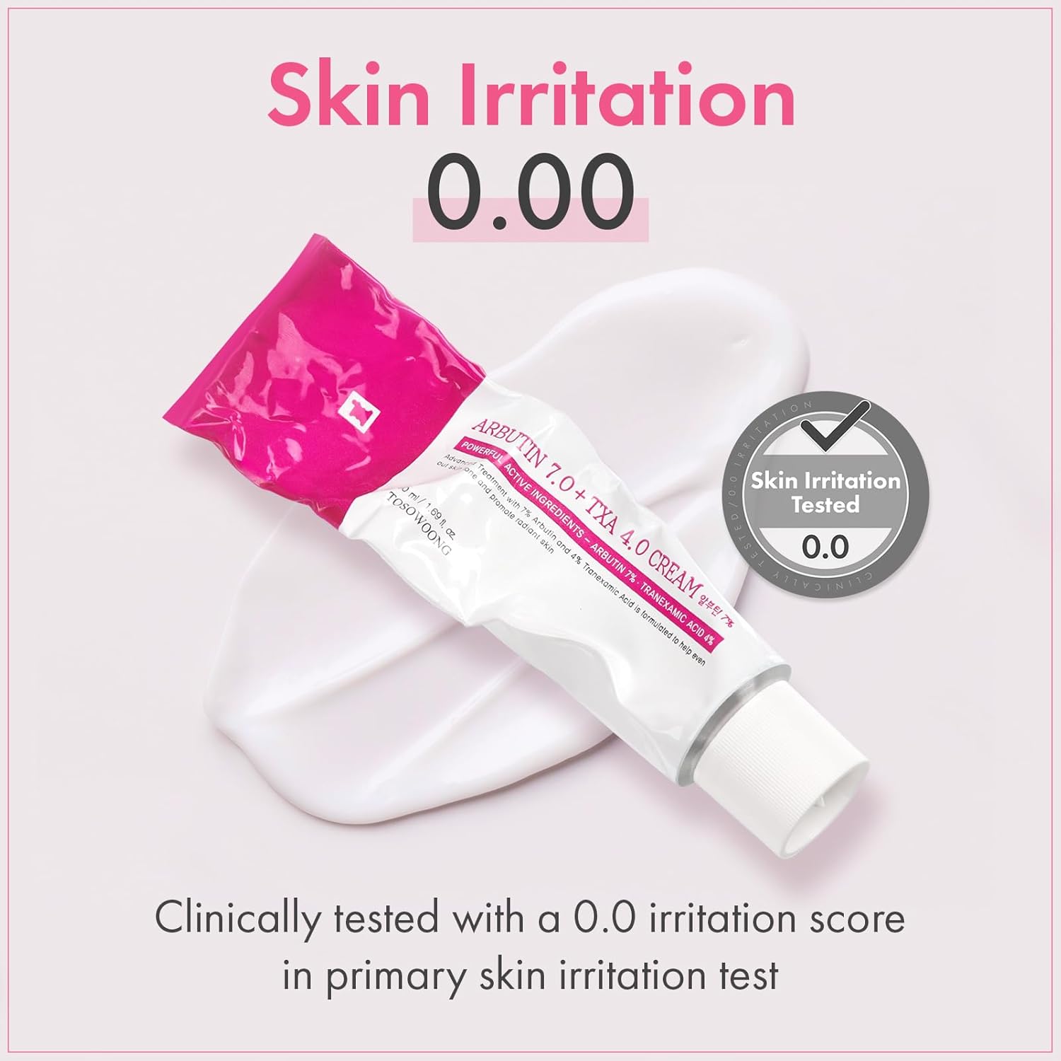 TOSOWOONG Arbutin 7% + Tranexamic Acid 4% Cream, 70,000ppm Arbutin