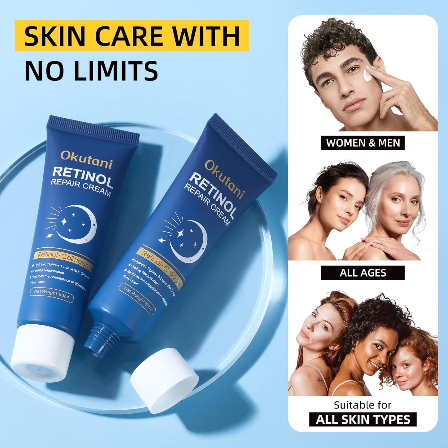 Retinol Cream for Face, Face Moisturizer, Skin