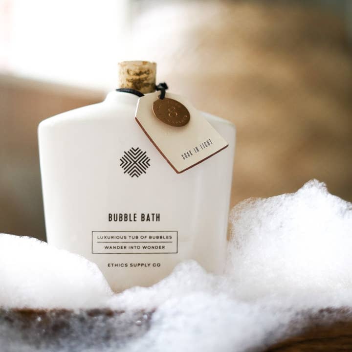 Soak in Light Ceramic Bubble Bath
